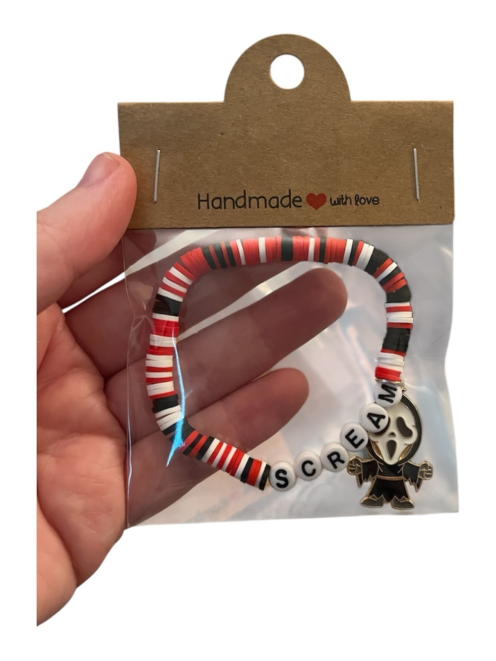 'Scream' Beaded Charm Bracelet - Heisei Beads